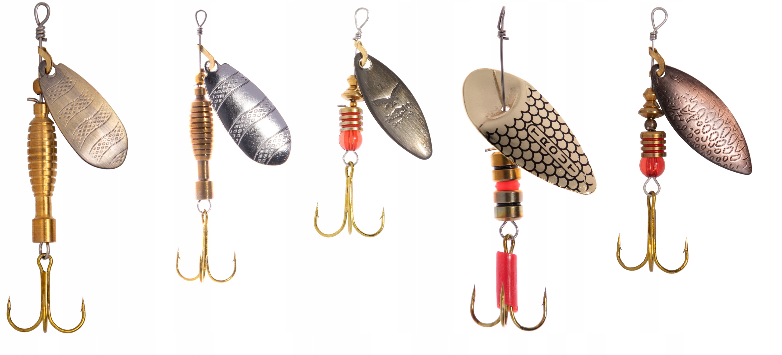 

5x Obrotówka Błystka Mikado Zestaw Szczupak Spin