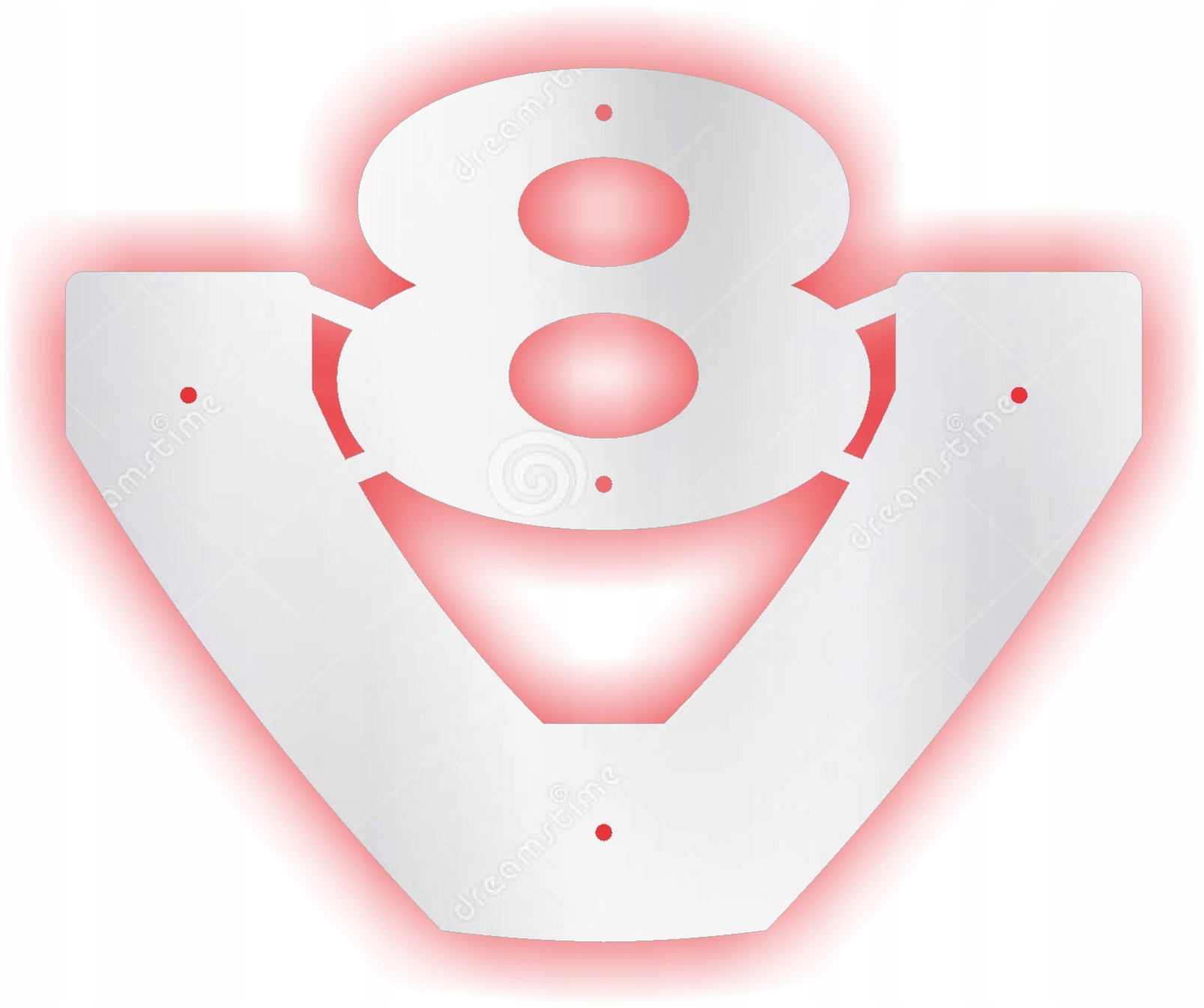 Lustro LED v8 plexi 55x45cm podswietlane 24v