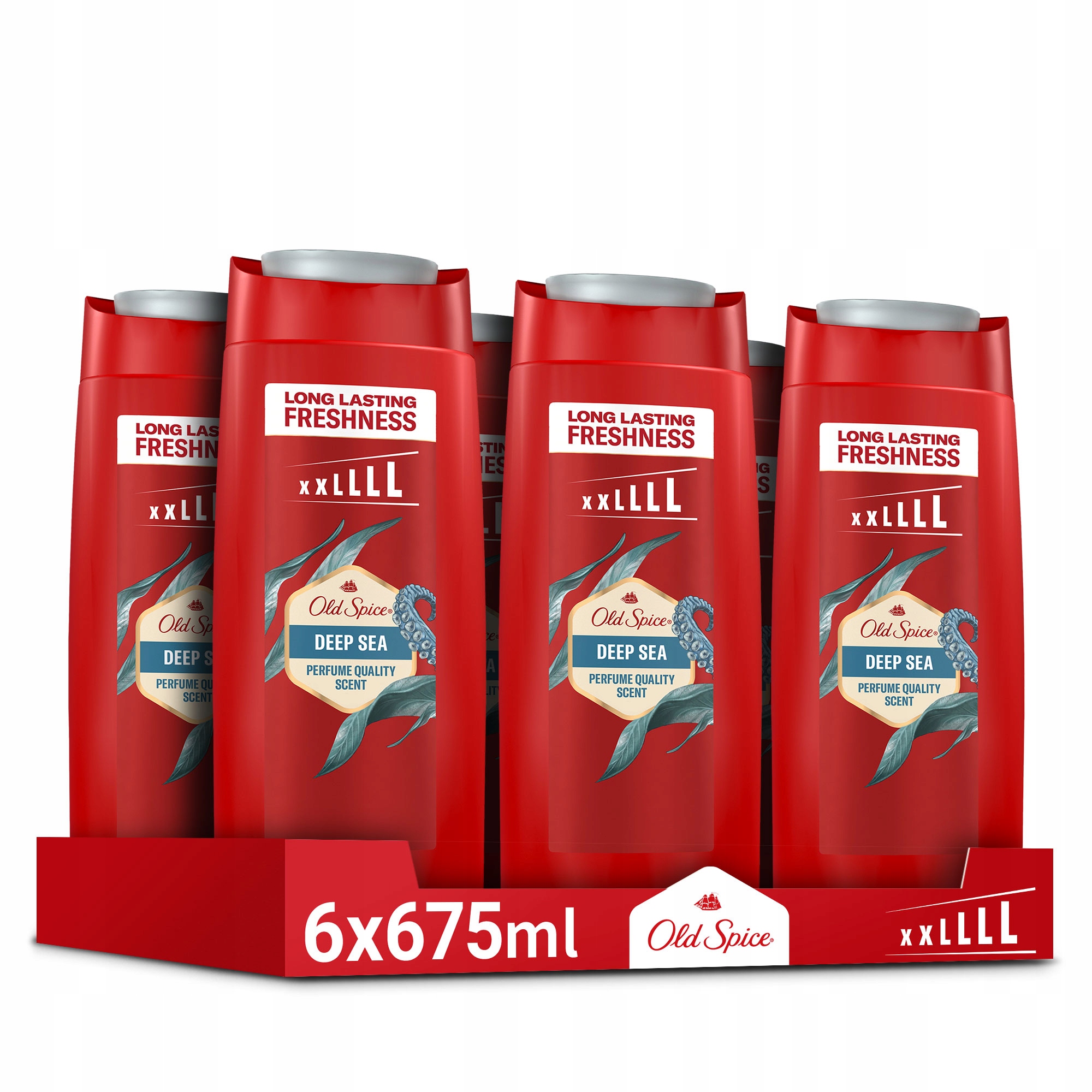 Old Spice Deep Sea Męski żel pod prysznic i szampon 6 x 675 ml