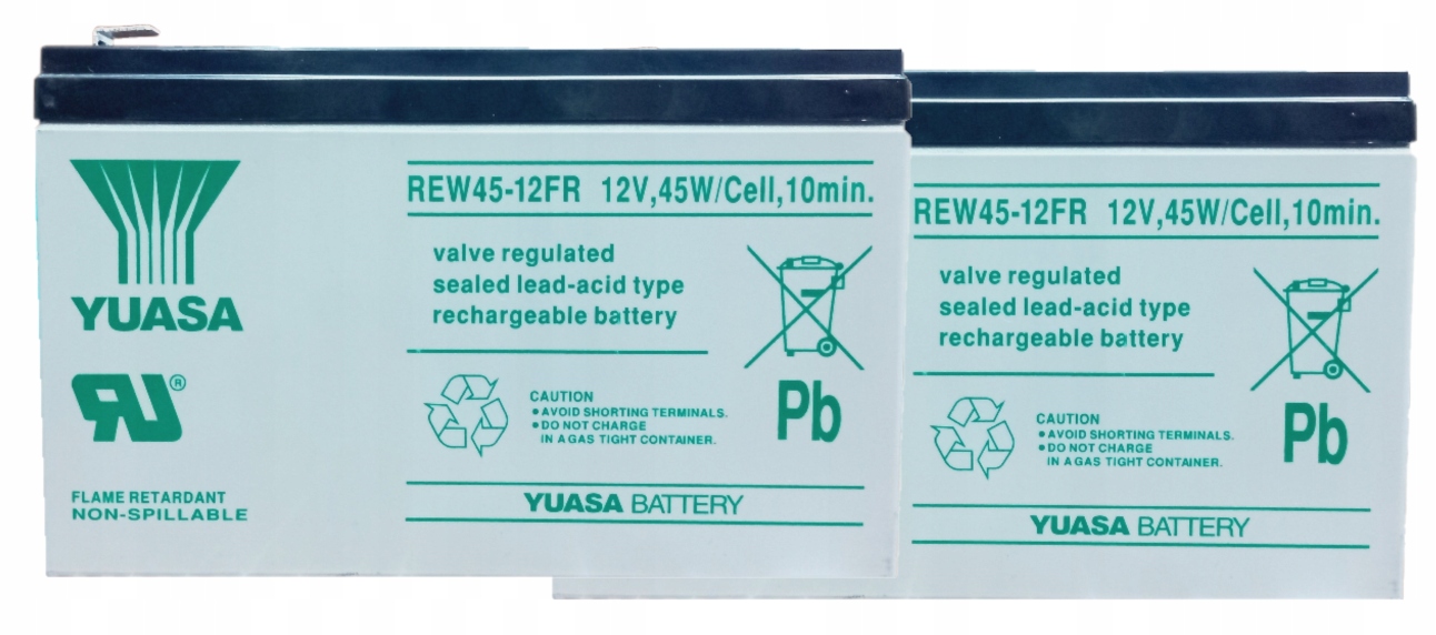 APCRBC108 Rbc #108 Zestaw Akumulatorów Yuasa Ups Apc 2x REW45-12FR 12V 8Ah