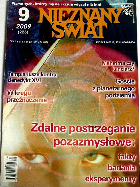 NIEZNANY ŚWIAT 1-2-4-6-8-9-10-11 /2009 - 8 numerów Rok wydania 2009