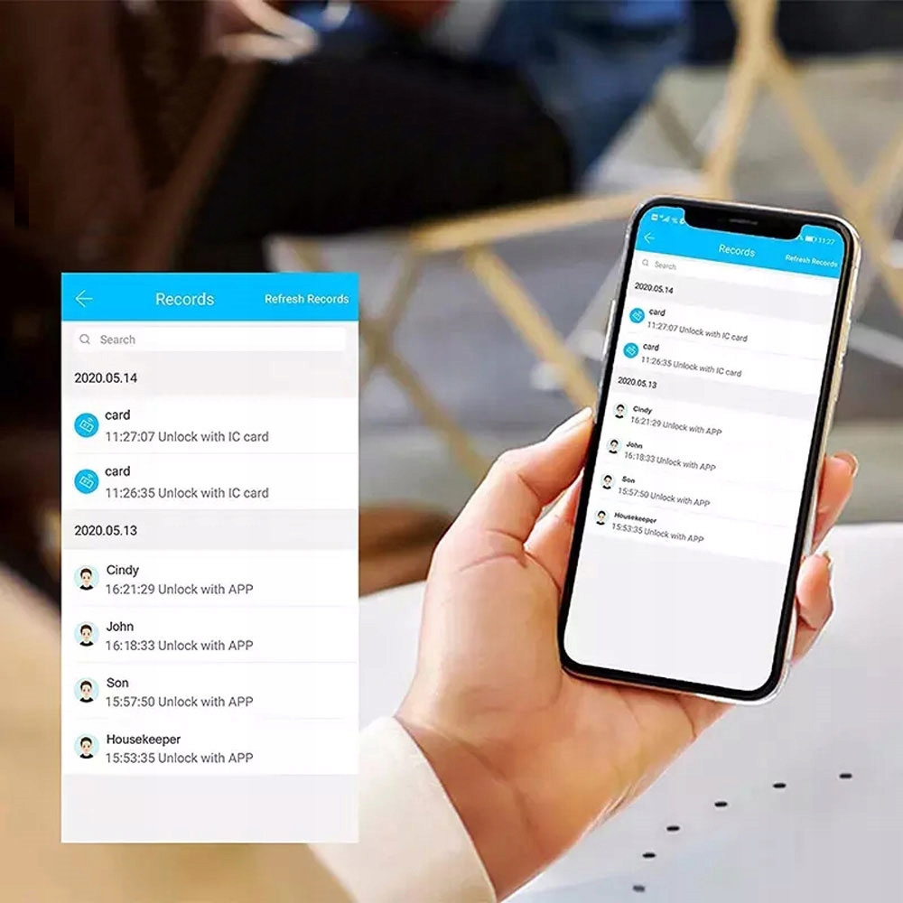 ELEKTRONICZNA KLAMKA ZAMEK DO DRZWI ODCISK+PIN Rodzaj zamka inny