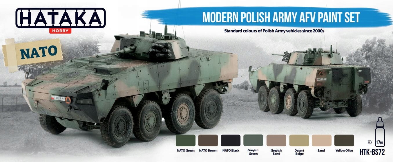 Hataka BS72 Modern Polish Army Afv Paint Set