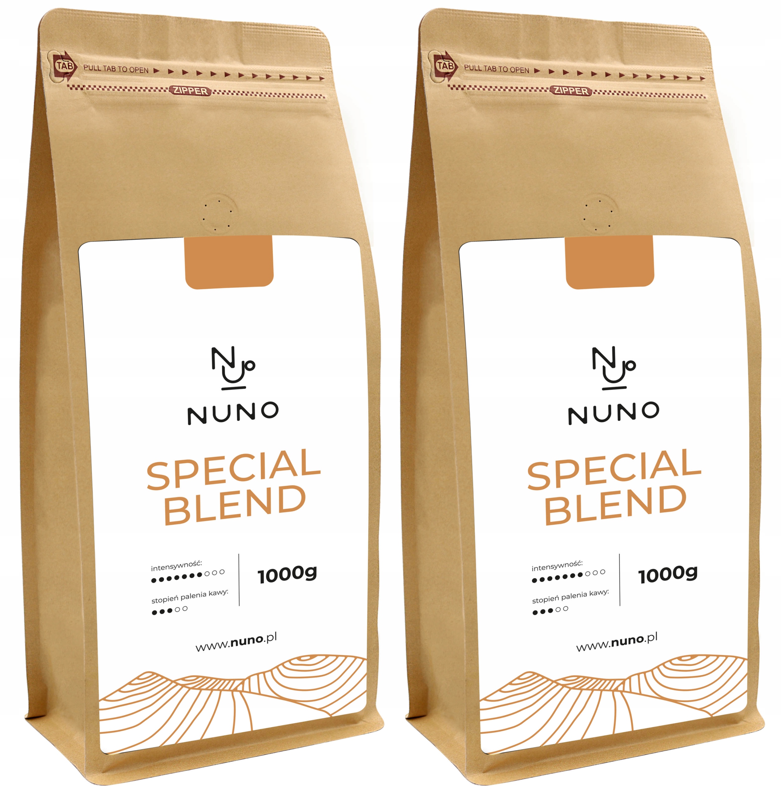 Kawa ziarnista NUNO Special Blend 2kg ŚWIEŻA 72H