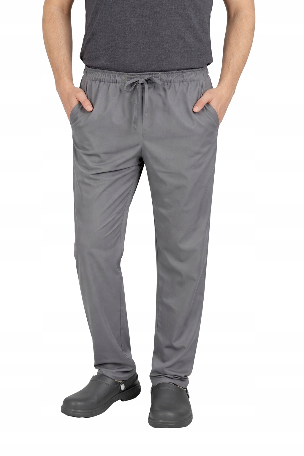 Spodnie kucharskie szefa kuchni szare roz.XL