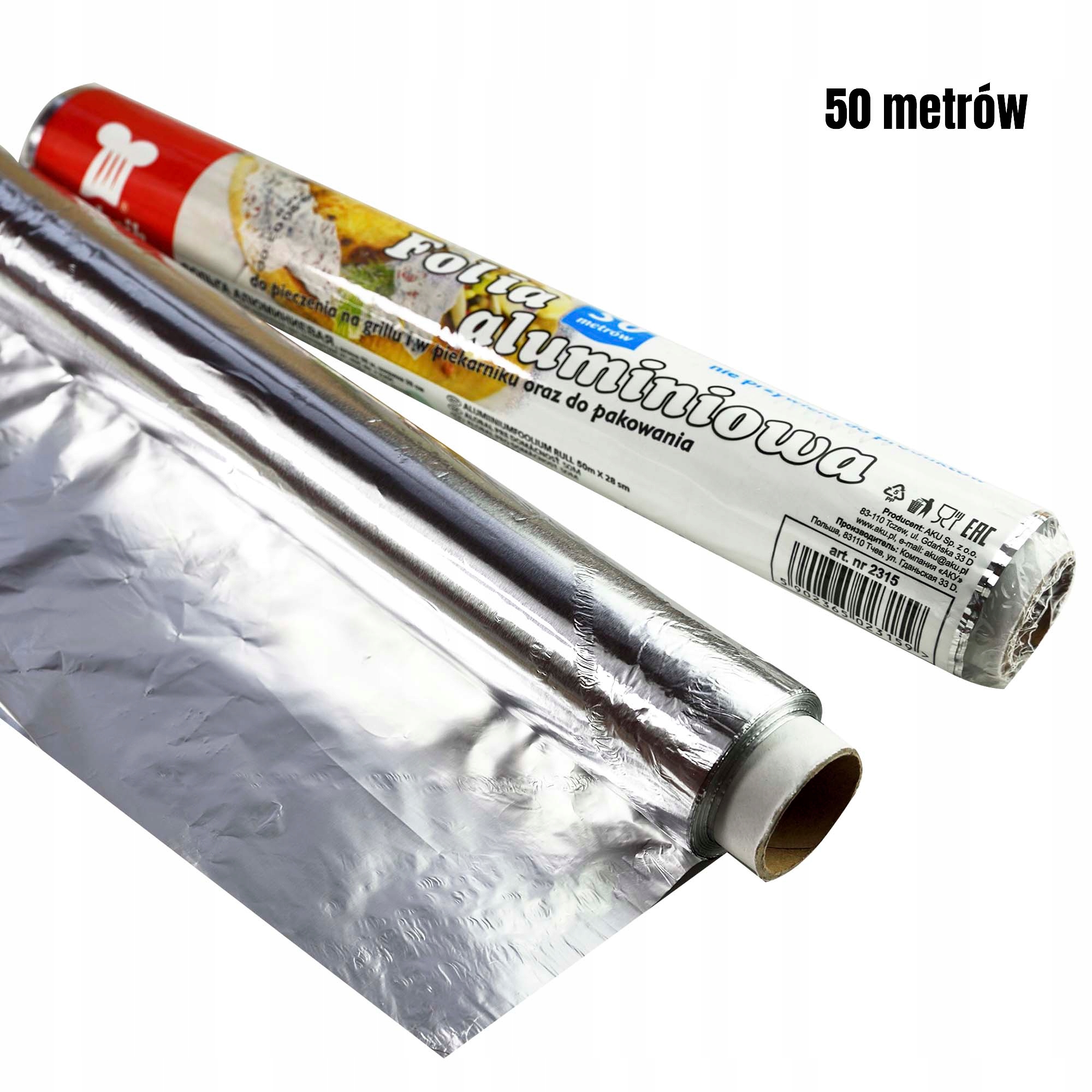 FOLIA ALUMINIOWA spożywcza 28cm x 50m pieczenie