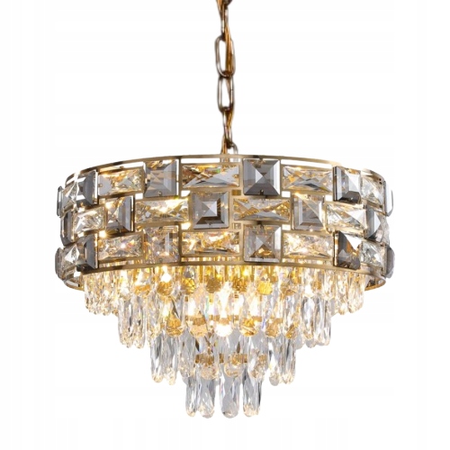 Závesná závesná stropná lampa Kryštálová glamour do obývacej izby a spálne