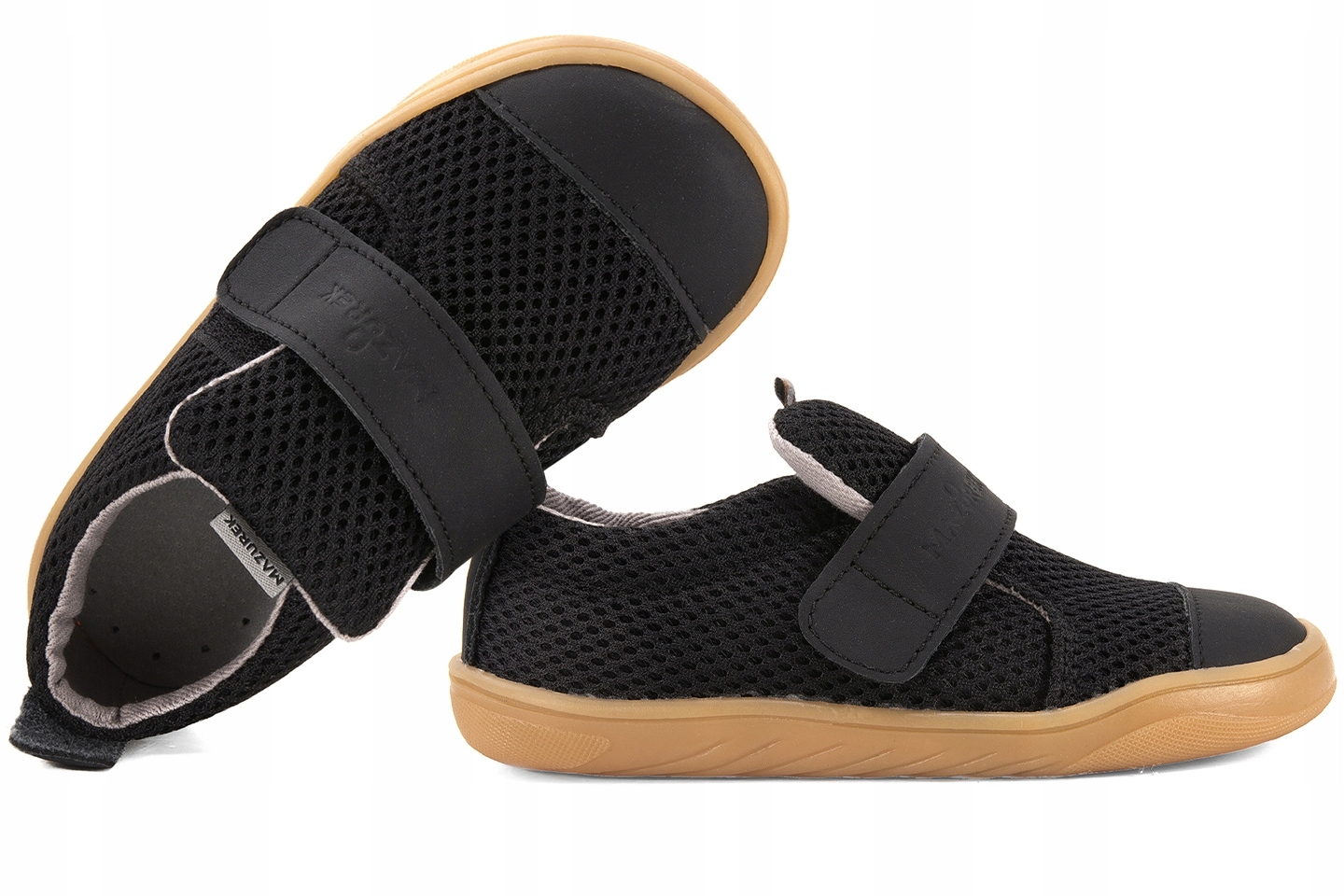 Mazurek Softex Barefoot Półbuty Dziecięce Kapcie czarne Czarny 21