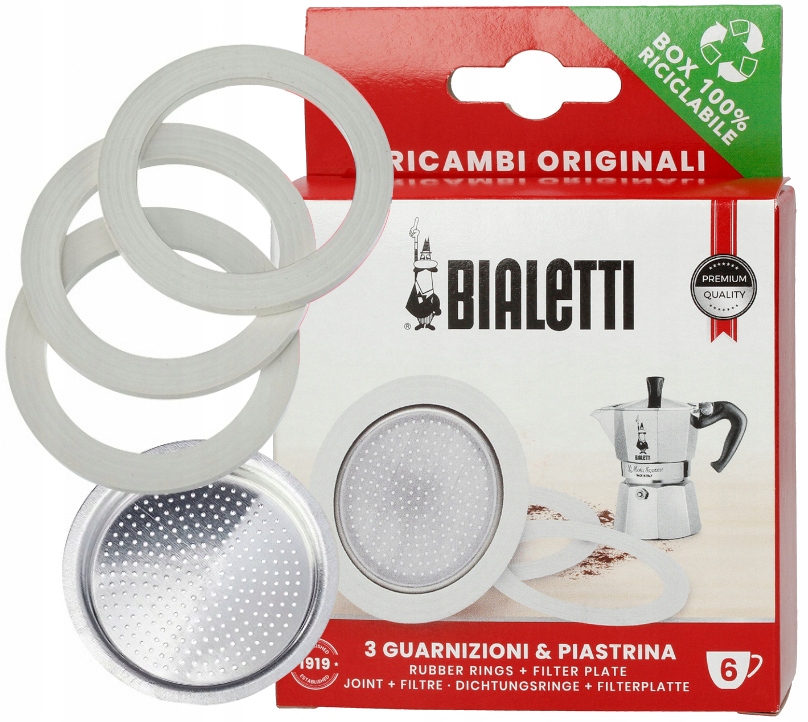 

Bialetti Uszczelka do kawiarek aluminiowych 3-4tz