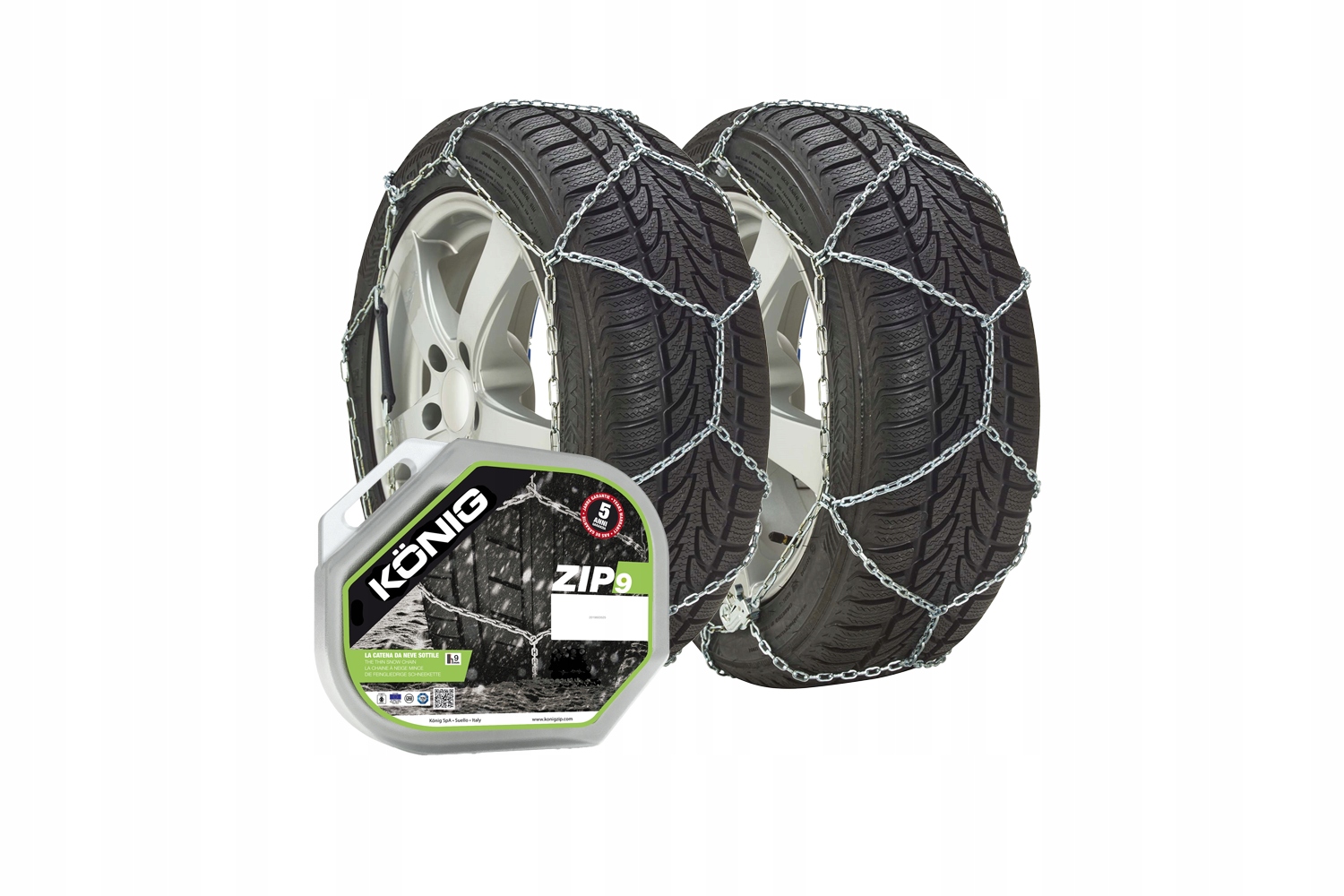 Zimné snehové reťaze na sneh Onorm 9 mm 175/65 R15 185/65 R14