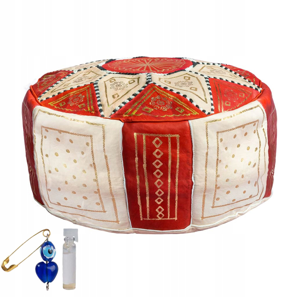 Funkčná, Očarujúca Kožená Taburetka Na Sedenie