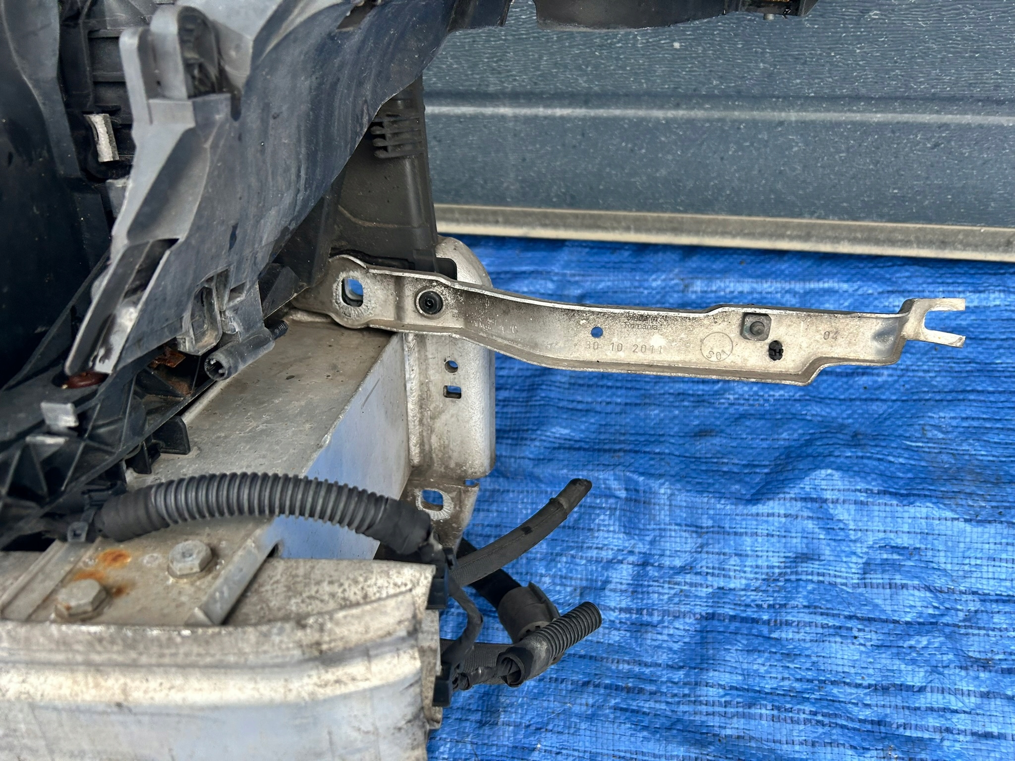 support panel for radiators radiator AUDI A7 4G 3.0 TDI