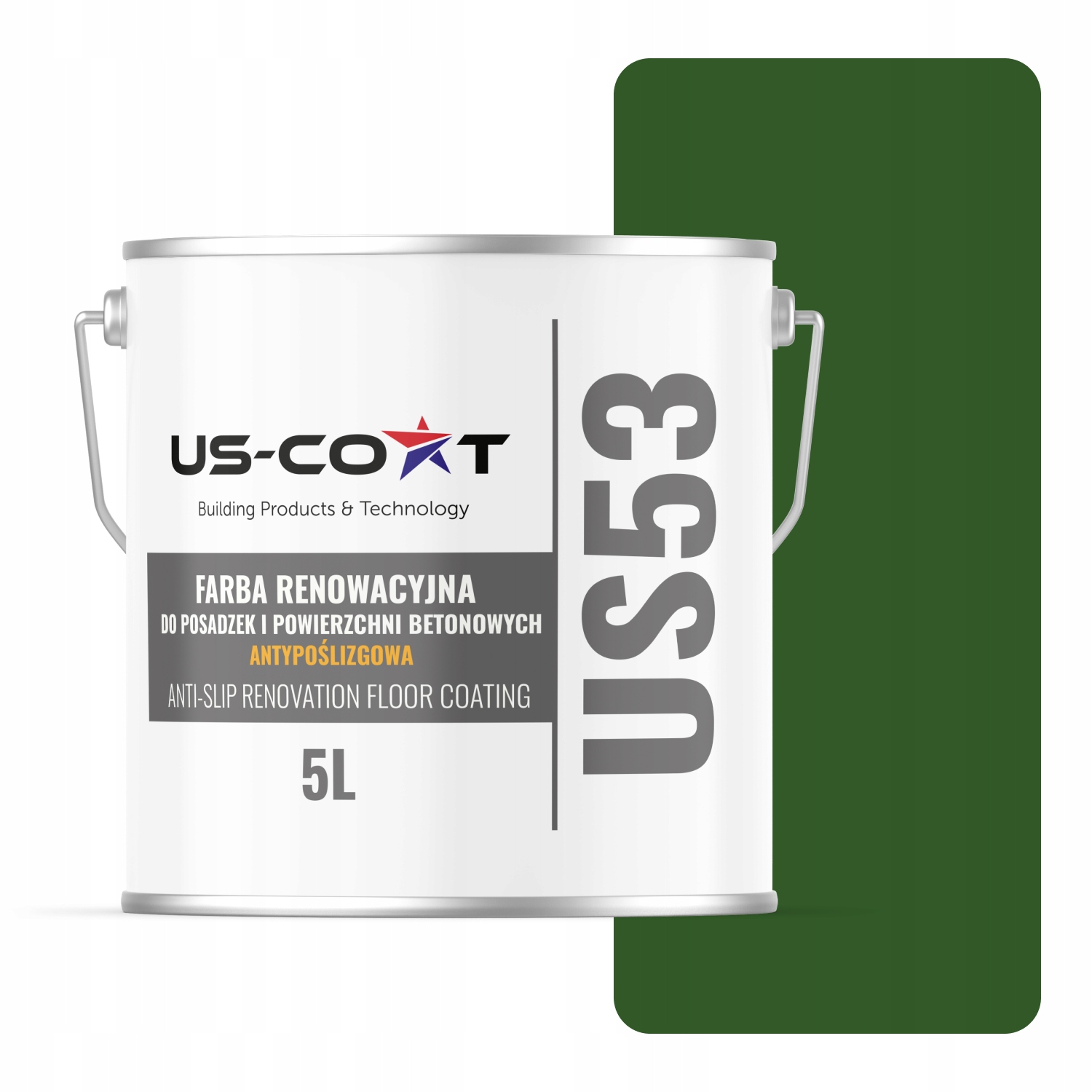 Renovačná Farba Na Podlahy Protišmyková Zelená Listová Ral 6002 5 L