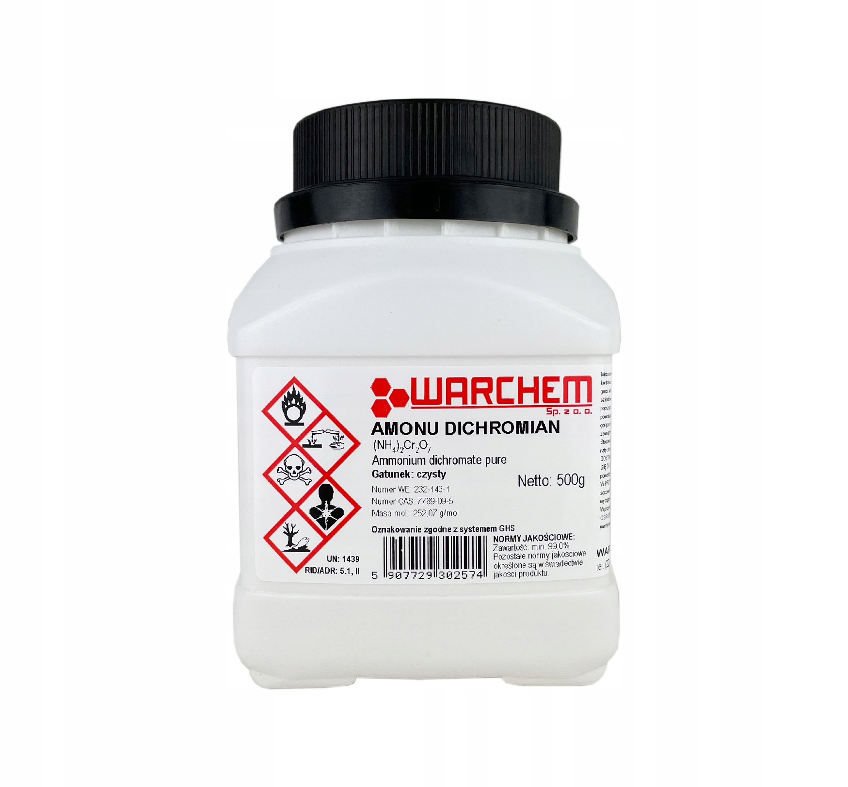

Dichromian Amonu (dwuchromian Amonowy) 500g