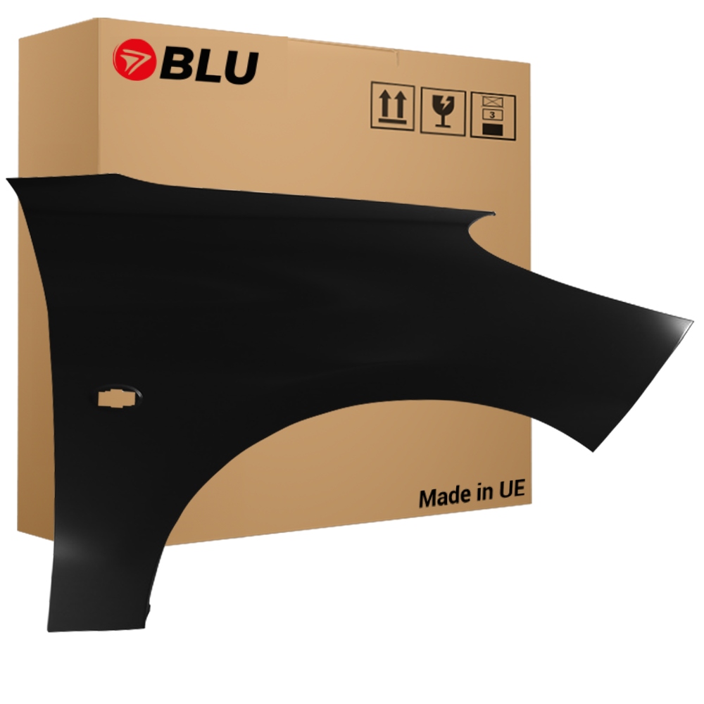 Blu Blatník Peugeot 206+ Exl pravý černý 07-14 přední Noir Obsidien