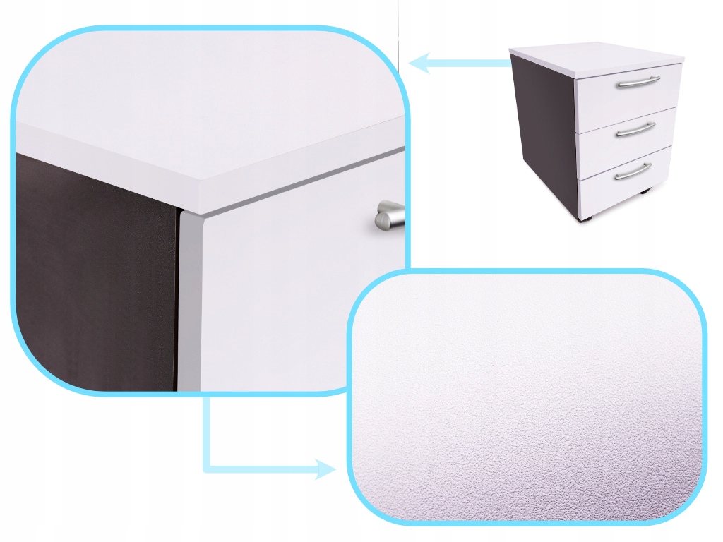 Folia rolka samoprzylepna okleina tapeta biały winyl 1,22x50m Producent Ikonka