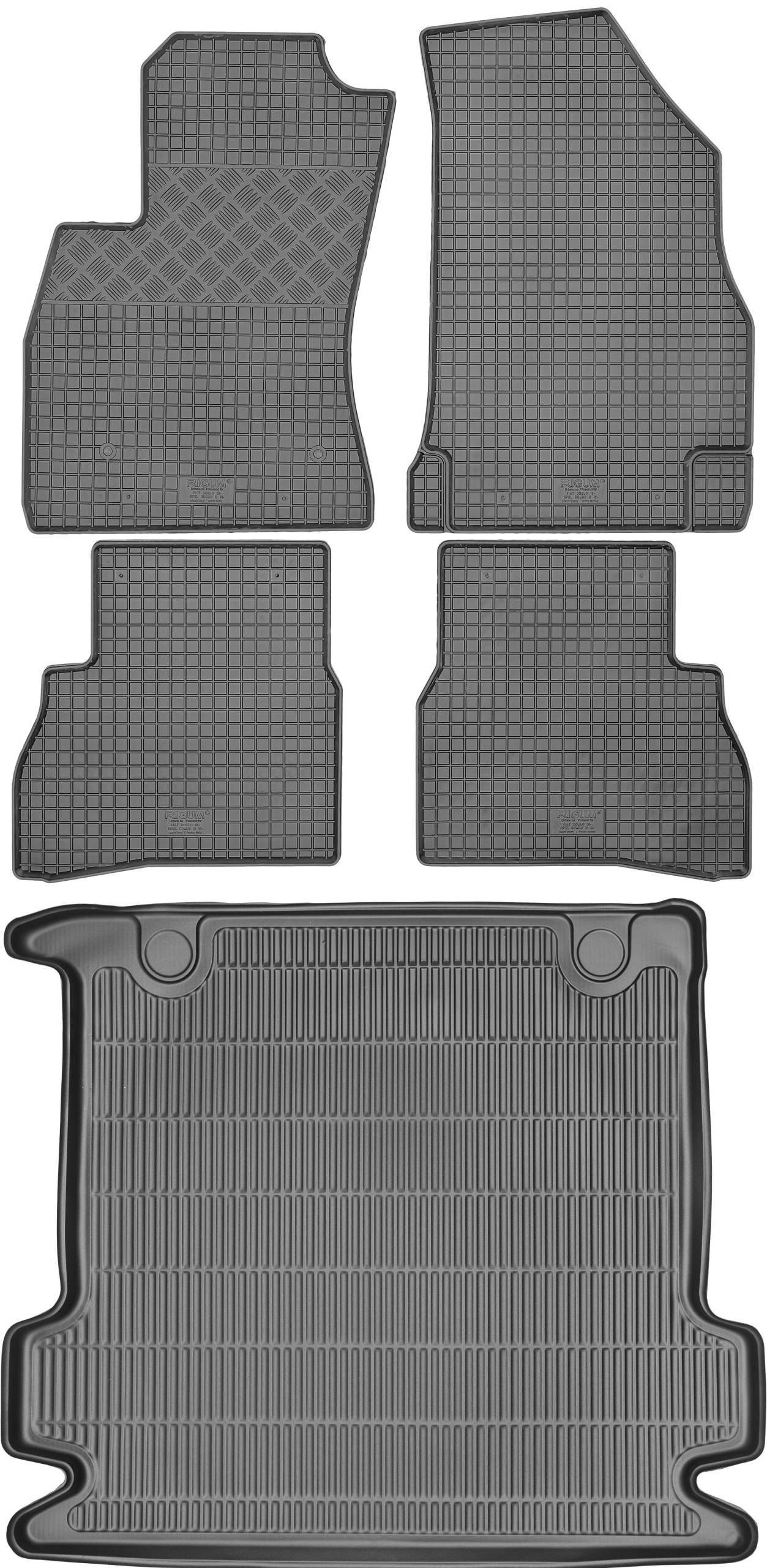 Fiat Doblo II Van od roku 2010-2022 Sada Koberce batožinový priestor