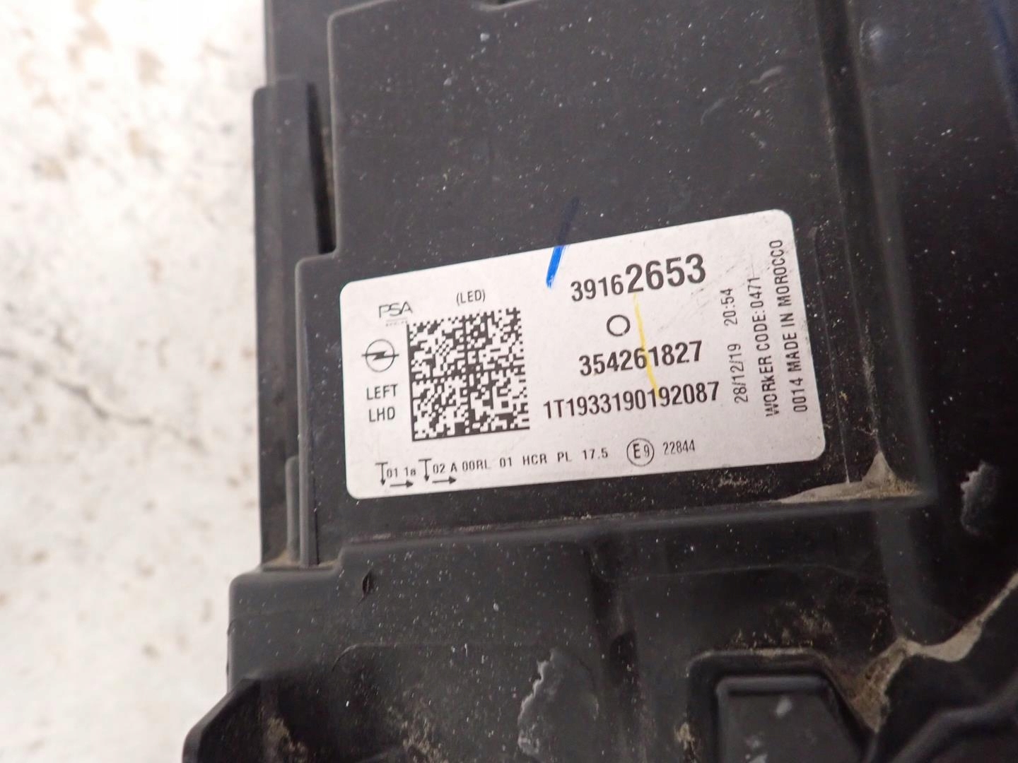light front front left OPEL CORSA F 2019- FULL LED 39162653