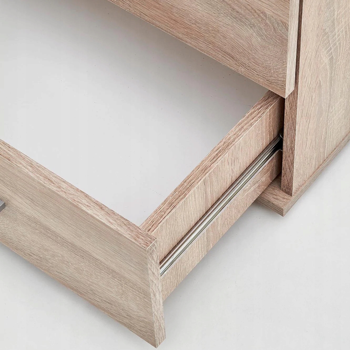 Regał z Półkami Nowoczesny z Szufladami do Sypialni Dąb Sonoma LIMA 1R Wysokość mebla 200 cm