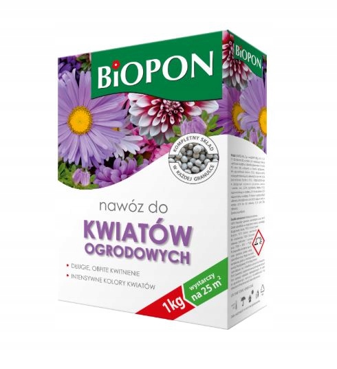NAWÓZ DO KWIATÓw OGRODOWYCH Biopon 1KG gran