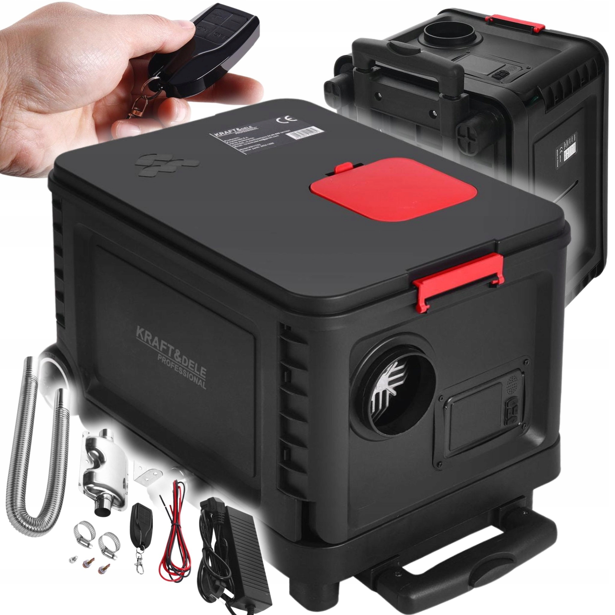 Mobilní Ohřívač Postojového Vytápění Olejový LCD 9kW Pilot 12/24/230V