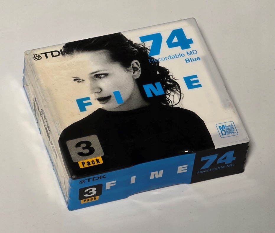 Minidisc Tdk Fine 74 3 Pack Vyrobeno V Japonsku 3 Diskety MD Nové Fólie