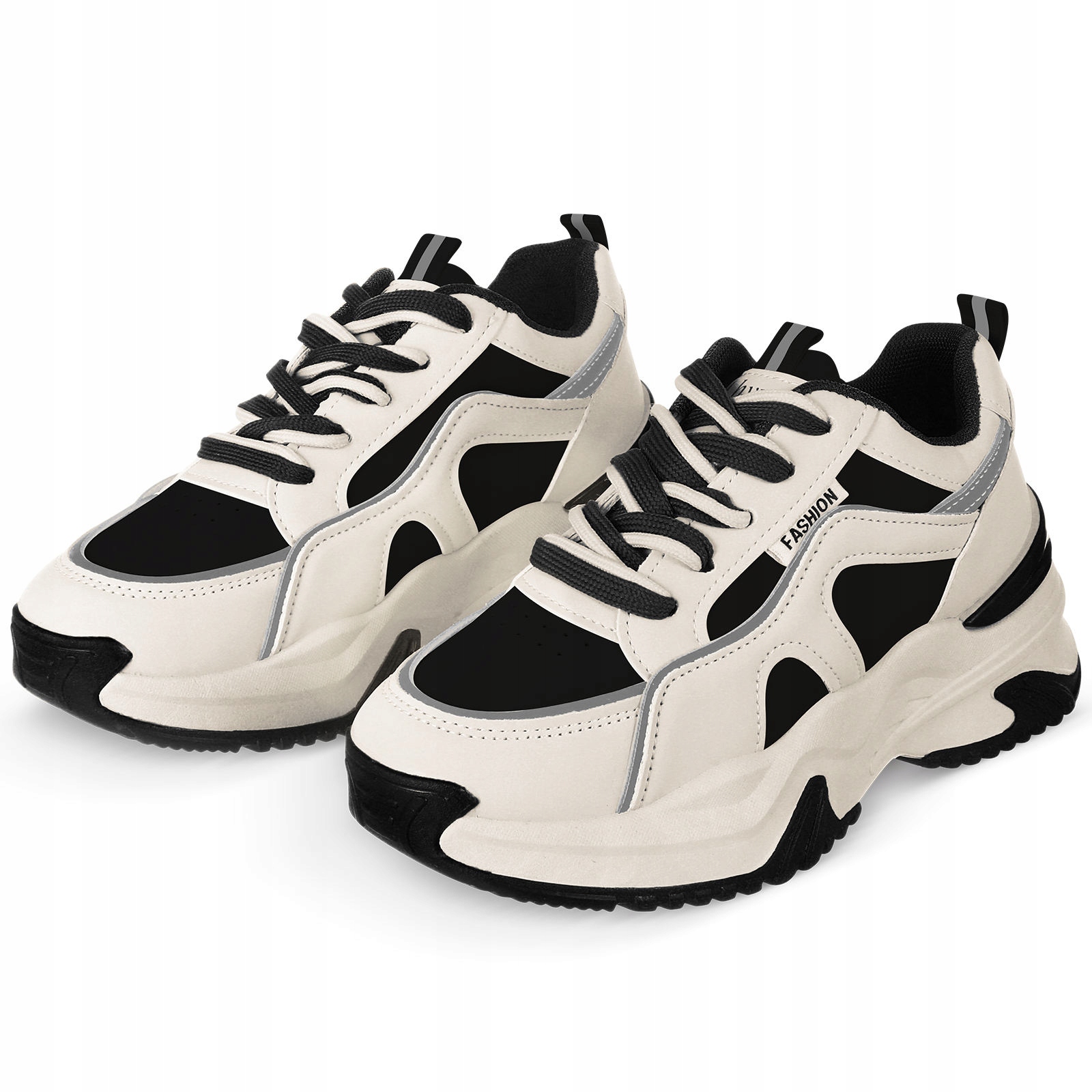 1PARA Damskie Buty Sportowe Skórzane