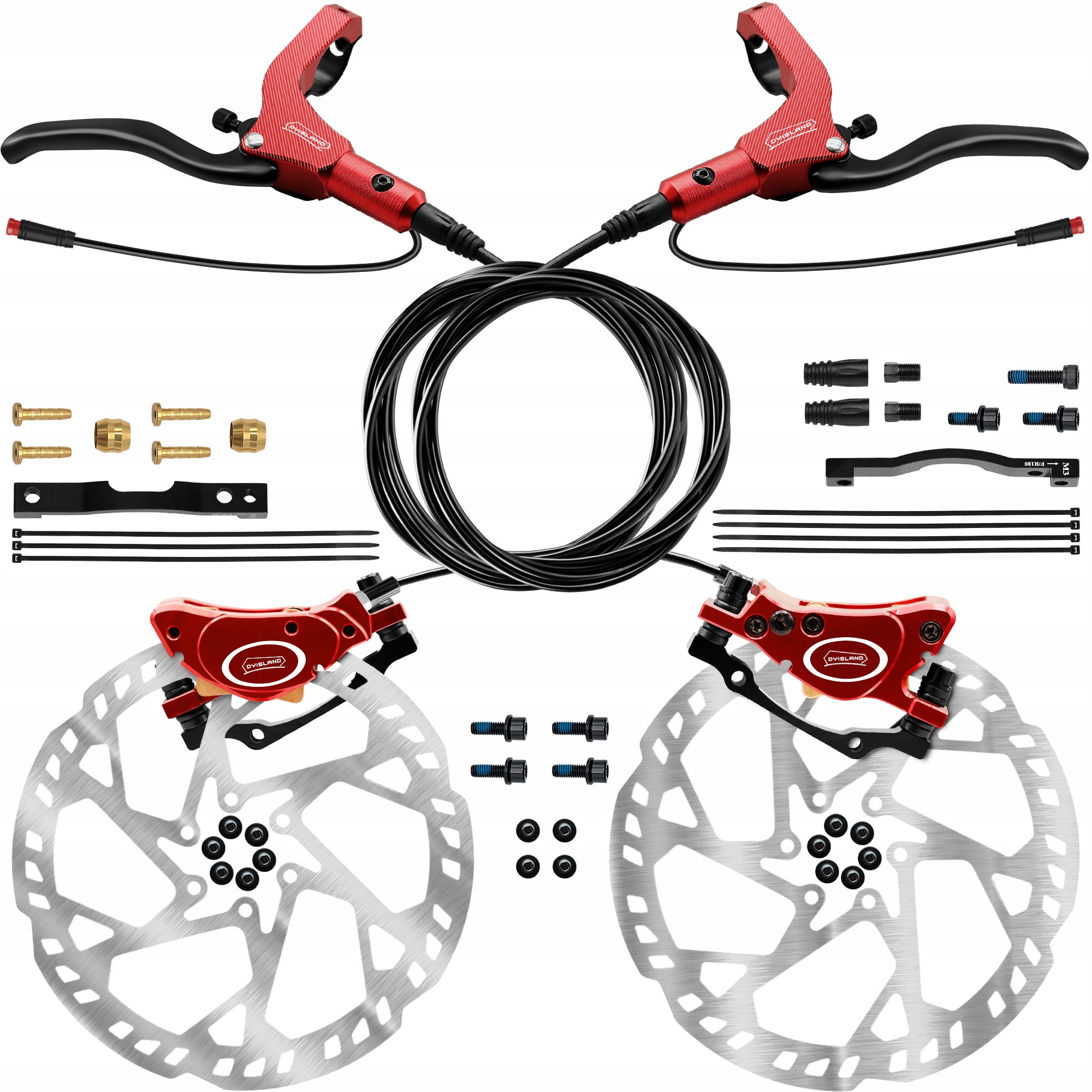 2-pístkové hydraulické kotoučové brzdy pro elektrokola