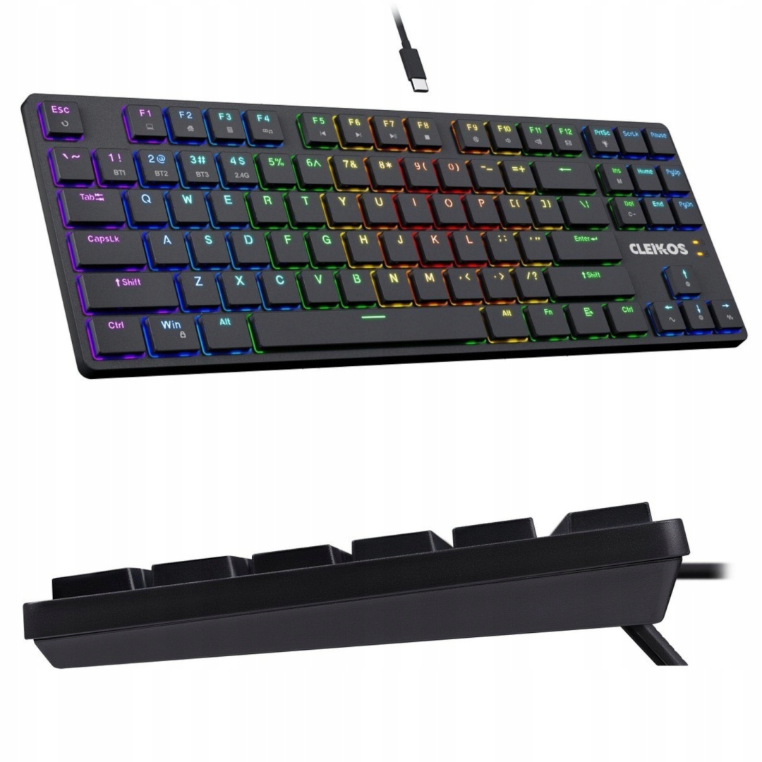 Klávesnice Cleikos GK-135 Mechanická Bt Usb Wifi Outemu Brown Led Rgb Aku