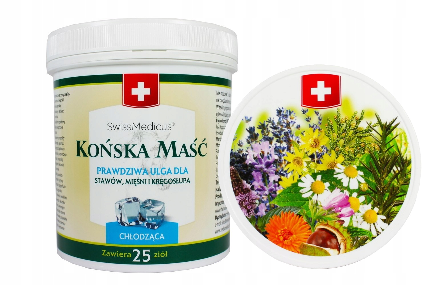 

Końska maść Chłodząca Bóle stawów i mięśni 500 ml