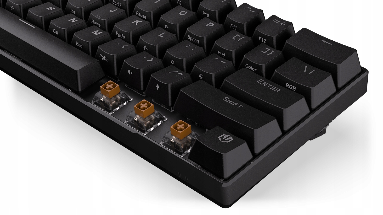 ENDORFY Thock Wireless Compact Kailh Box Brown RGB Interfejs Bluetooth USB (Radio 2.4 GHz)