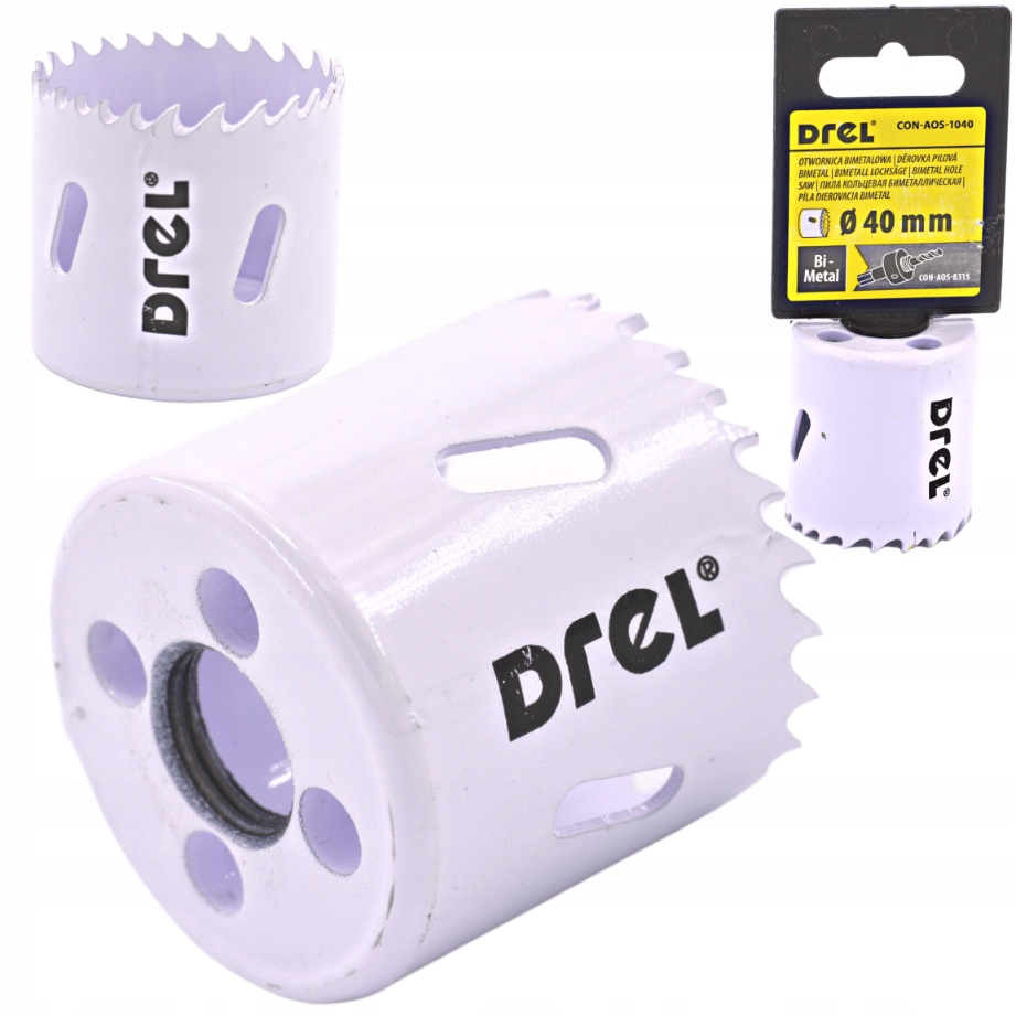 OTWORNICA KORONKA BIMETAL DO DREWNA METALU 40 mm