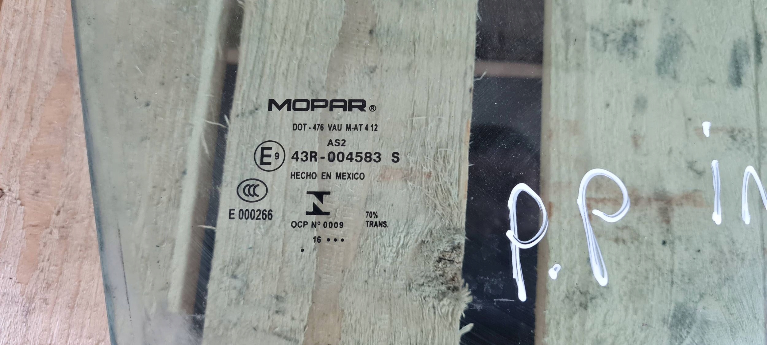 DODGE JOURNEY 2016 window door right right front MOPAR 16R 43R004583