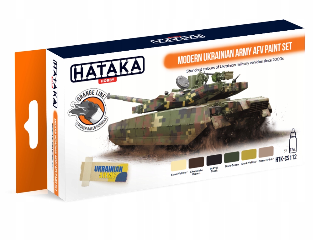 Sada barev Modern Ukrainian Army Afv paint Hataka CS112