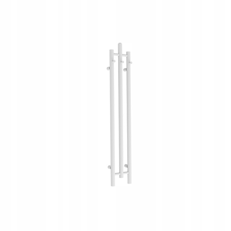 Koupelnový radiátor Calentador White 1200 Úzký Bílý s věšáky