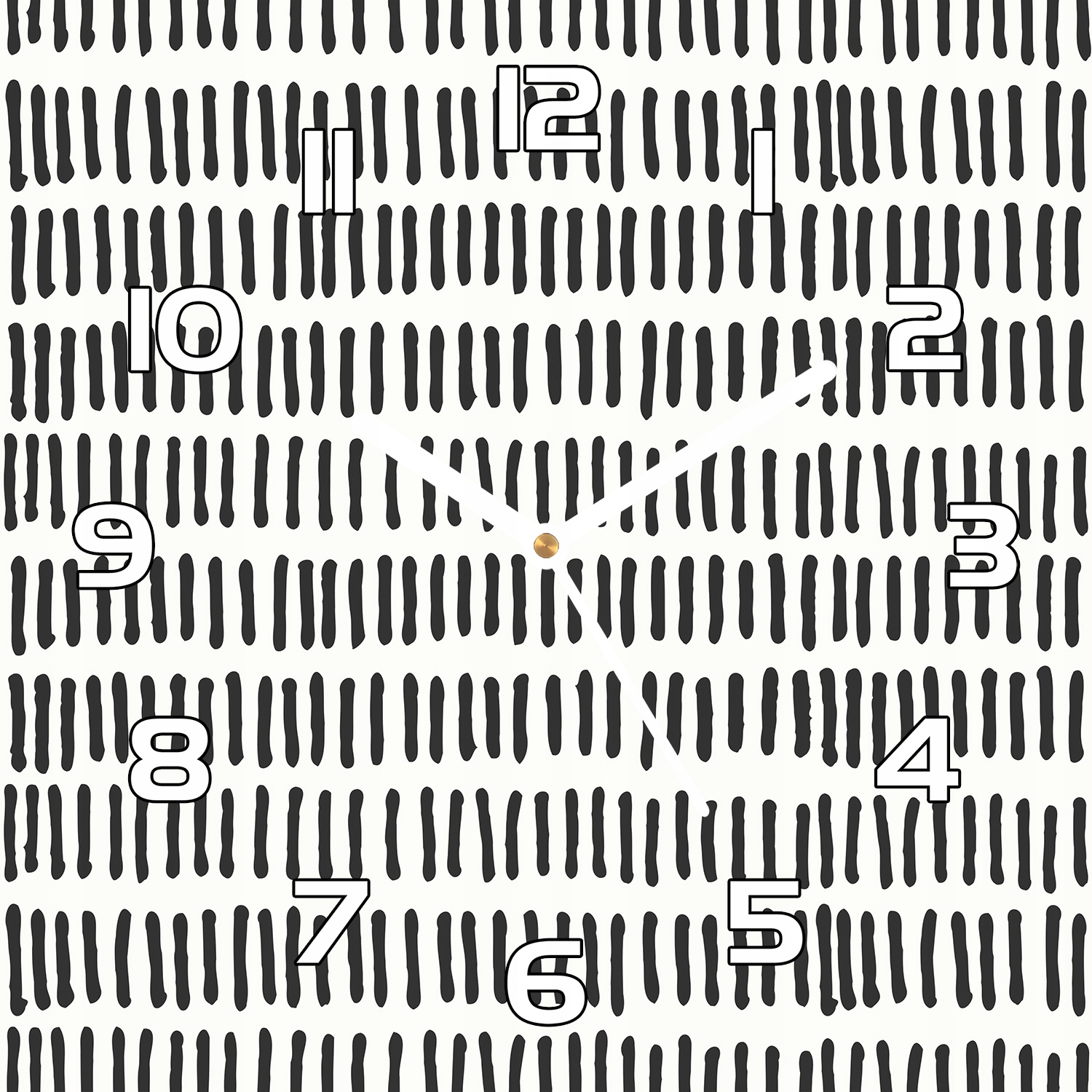 

Zegar szklany na ścianę Abstrakcyjne kreski 30x30