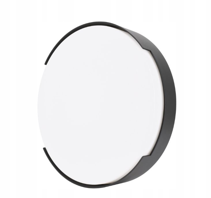 Fasádny stropný panel okrúhly grafit 16W 1180lm 4000K IP65 Bemko