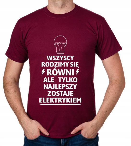 

koszulka Dla Elektryka Elektryk Pomysł prezent
