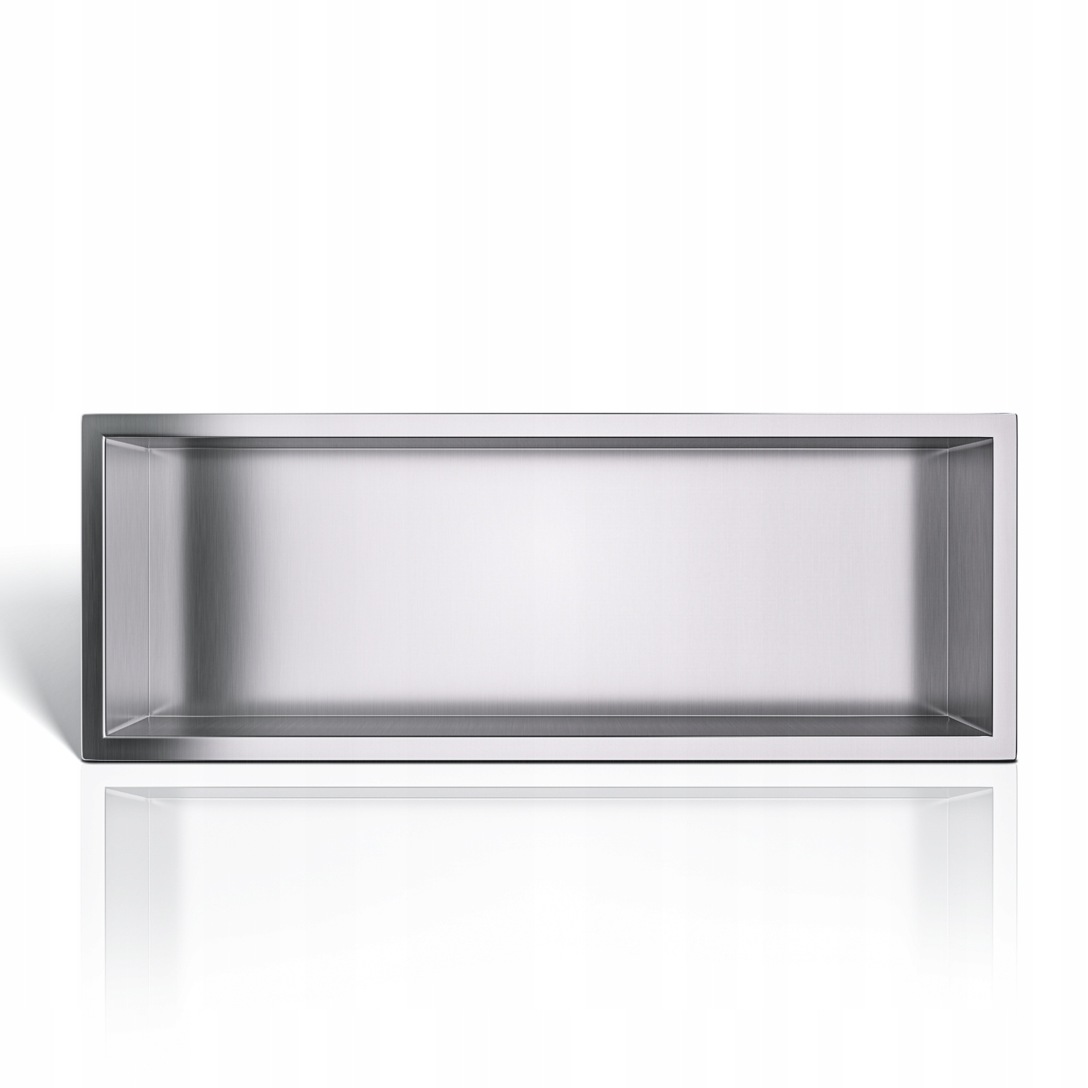 Balneo Kúpeľňová Vstavaná Polica 60x20x10 cm Inox Nerez Wall-box One