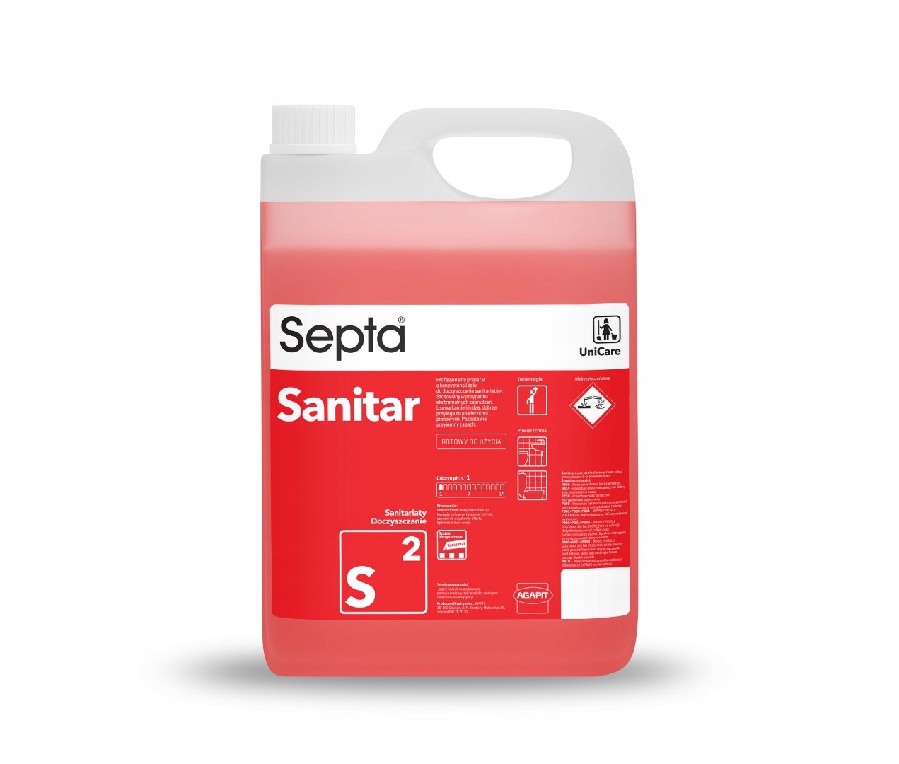 Żel Septa Sanitar S2 5L do toalet i łazienek
