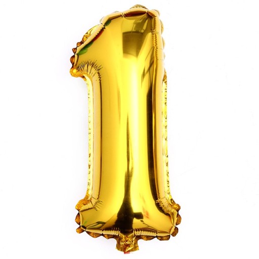 

Balon foliowy Cyfra 1 34''/ 86cm Złoty