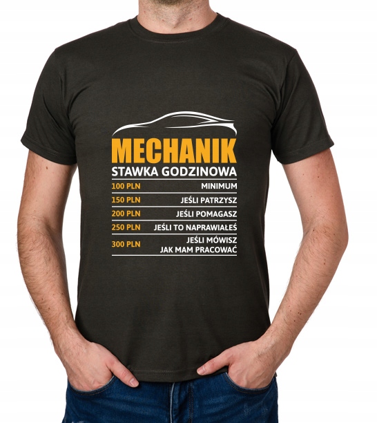 

koszulka Mechanik stawka godzinowa prezent