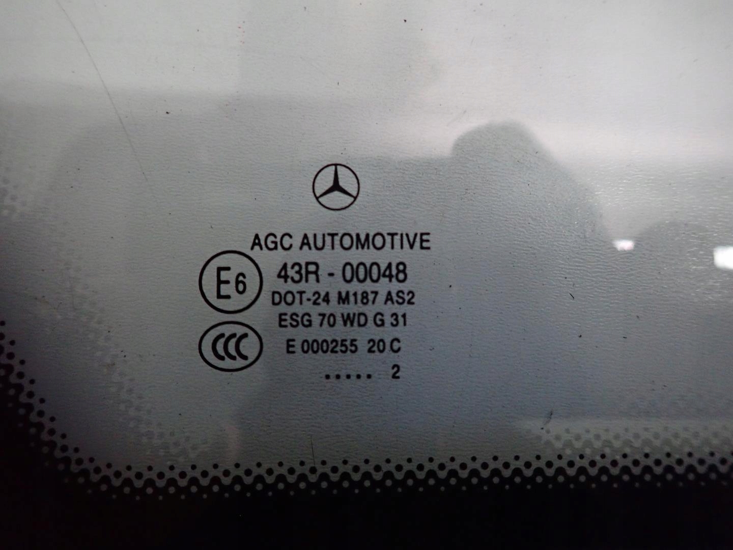 window bodywork left rear part MERCEDES B-KLASA W246 2011