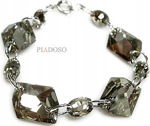 Krystaly Elegantní náramek Silver Shader