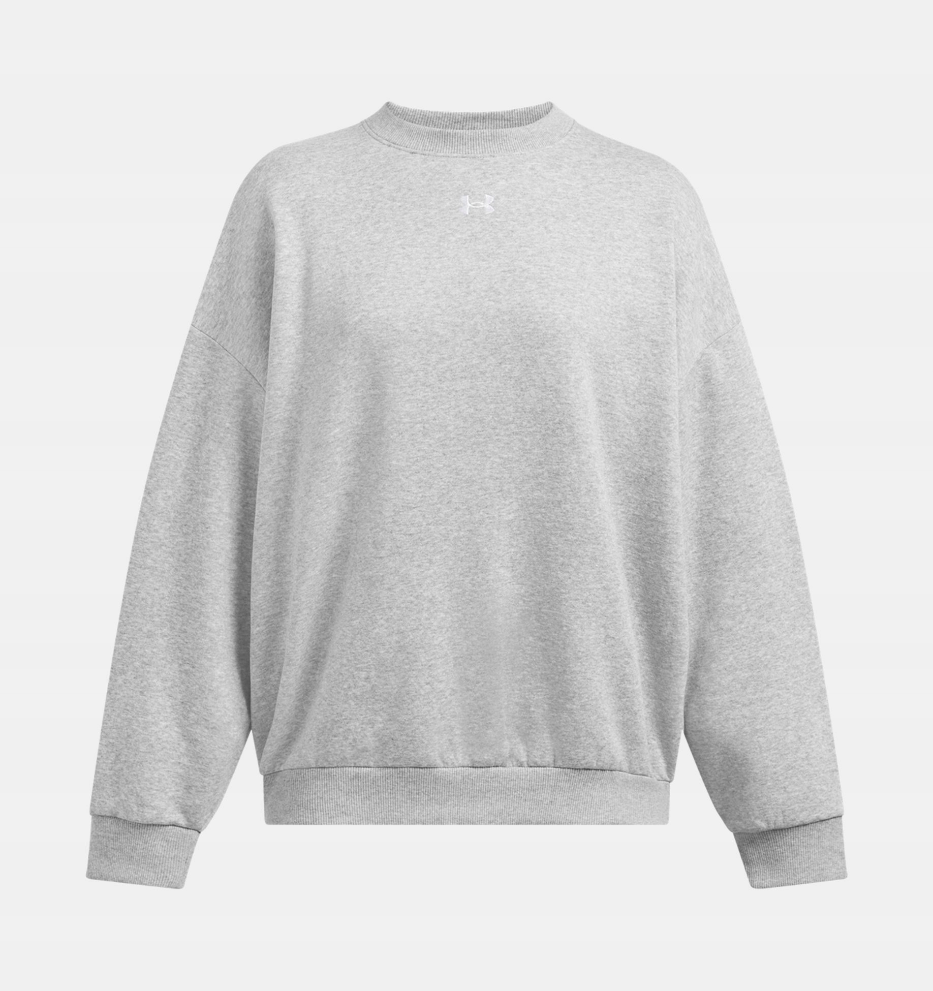 Bluza Damska Under Armour Bez Kaptura Bawełniana Szara Rival Fleece Crew M