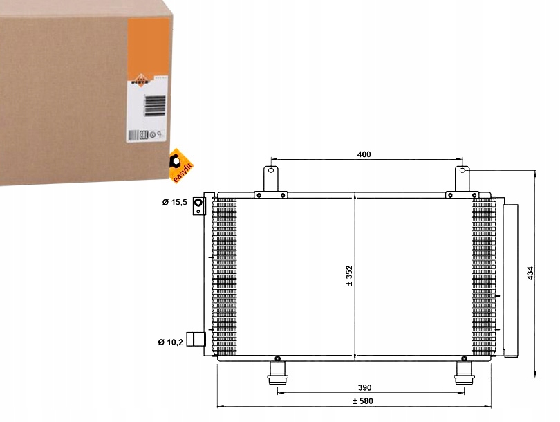 NRF35782 Kondenzátor Klimatizace Suzuki Suzuki SX4/ Asistent řidiče #33