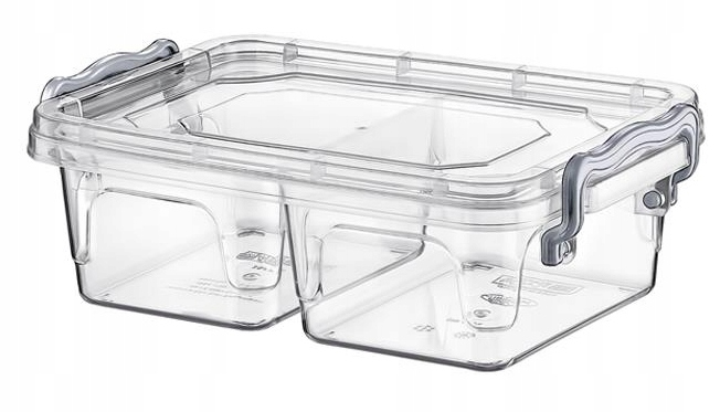 POJEMNIK DZIELONY NA ŻYWNOŚĆ ORGANIZER 0,5L