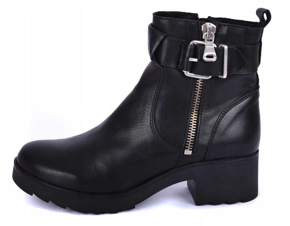 

Buty Botki czarne skórzane Onygo Kristi r. 36