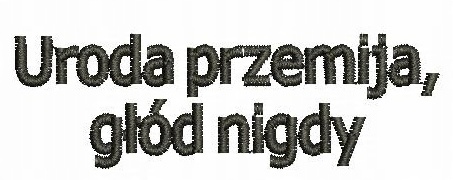 

Wzór haftu nr 32 (uroda przemija, głód nigdy)