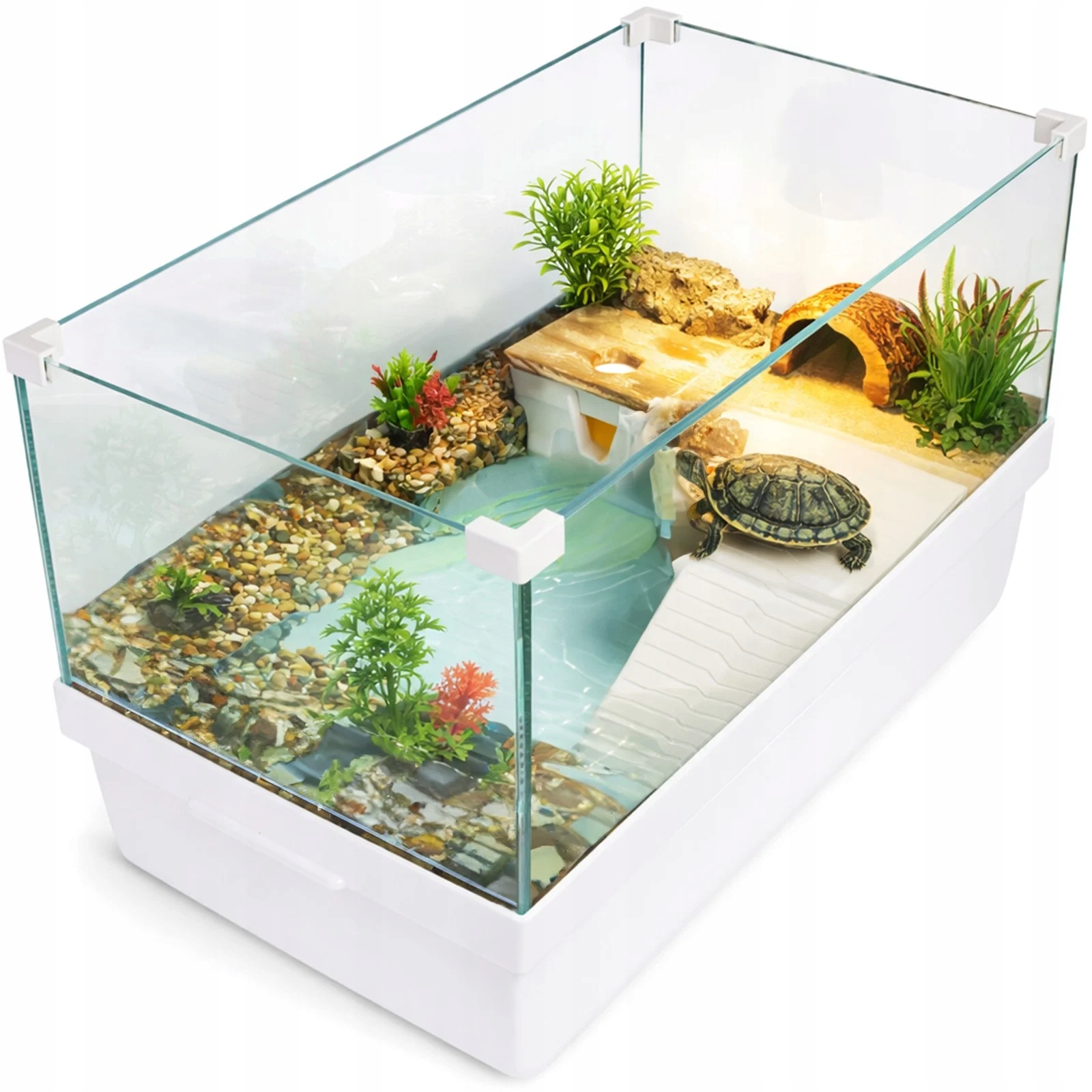 Levně Akvárium Pro Želvy S Ostrůvkem, Filtr, Čerpadlo, Silný Oběh Vody Costaluna